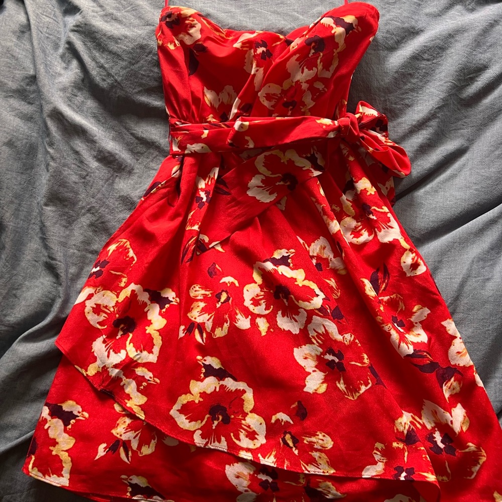 Express, strapless dress. Size 0. Fun dress, only wore a few times.